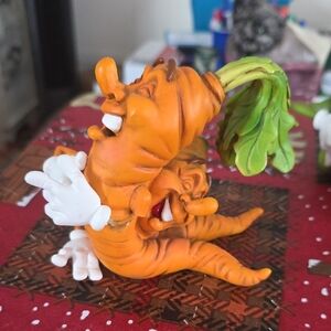 90s VINTAGE GIGGLIN GROCERIES CARROTS SECOND NATURE BY DESIGN RESIN FIGURINE